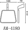 Полотенцедержатель Art&Max Techno AM-E-4180, хром