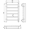 Электрический полотенцесушитель Laris Феличия ЧК6 400х600 R 73207588, белый муар