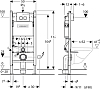 Комплект Geberit Duofix 458.124.21.1 с подвесным унитазом Geberit Acanto 500.600.01.2 с сиденьем микролифт 500.660.01.2