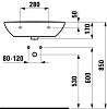 Раковина Laufen Pro 1495.2.104 белый