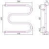 Полотенцесушитель водяной Сунержа М-образный 00-4008-6060 хром