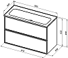 Раковина Aquanet Арт 00318926 белый