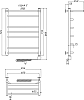 Полотенцесушитель электрический Тругор ЛЦ эл ТЭН 3 П 80x60