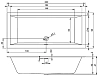 Акриловая ванна Riho Rething Cubic B110013005 белый