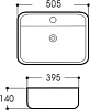 Раковина накладная Avimano Vision 1245122 черный матовый