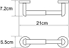 Держатель туалетной бумаги WasserKRAFT Rhein K-6222O, хром