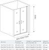 Душевая дверь в нишу 100 см Good Door Fantasy SD-100-С-CH ФА00021 стекло прозрачное