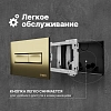 Инсталляция Diwo для унитаза 4501, кнопка смыва 7325 золотая, 4501/7325