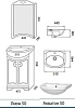 Тумба под раковину Aqualife Design 1-144-000-AN50-K белый