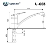 Смеситель для кухни Ulgran U-003 U-003-308 черный