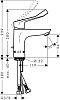 Смеситель для раковины Hansgrohe Focus 31911000, хром