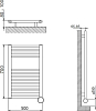 Полотенцесушитель электрический Cordivari Lisa 22 50x70 белый