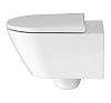 Унитаз подвесной Duravit D-Neo 45770900A1 Rimless, безободковый, сиденье микролифт, белый