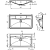 Раковина BelBagno BB800/455-LV-ART-ALR-NERO 80 см, черный матовый