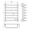 Полотенцесушитель водяной Laris Стандарт 73207376 хром