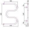 Полотенцесушитель водяной Сунержа М-образный 00-4007-6040 хром