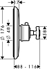Термостат для душа Axor Montreux 16810800, сталь