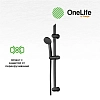 Смеситель для ванны с душем OneLife P02-511b черный