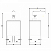 Дозатор для жидкого мыла Gessi Rettangolo 20838#031, хром / черный