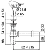 Сифон для раковины Wirquin SL213 хром