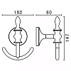 Крючок Art&Max Bohemia AM-4286B-Do, золото