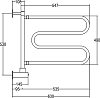 Полотенцесушитель электрический Margaroli Vento 500C бронза