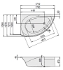 Акриловая ванна Hoesch Spectra 171х101 3659.010 белый