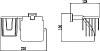 Держатель туалетной бумаги Savol Серия 95 S-R09551 хром
