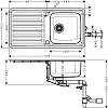 Кухонная мойка Hansgrohe S41 S4113-F400 43338800