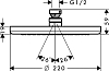 Душевая стойка Hansgrohe Croma 220 Showerpipe Reno 27224000