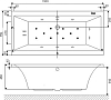 Акриловая ванна Excellent Pryzmat 150х70 WAEX.PRY17WH