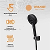 Смеситель для ванны с душем Orange Lutz M04-311b черный