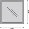 Зеркало BelBagno SPC-GRT-600-600-LED-TCH