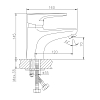 Смеситель для раковины Haiba HB1068 хром