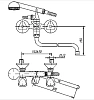 Смеситель для ванны с душем Mofem Trigo 145-0057-04 хром