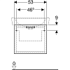 Тумба для комплекта 53 см Geberit Renova Plan 879070000 белый