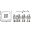 Стальной поддон для душа BLB Universal 80х80 C08631001 белый