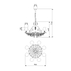 Подвесная люстра Bogates 305/15 Strotskis