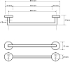 Держатель для полотенец Bemeta Omega 104204262 хром