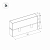 Трековый светодиодный светильник для магнитного шинопровода Arlight Mag-Laser-Fold-45-S320-12W Warm3000 026974