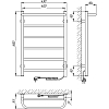 Электрический полотенцесушитель Laris Прайм ЧК П6 400x600 R 75201060, белый муар