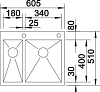 Кухонная мойка Blanco Zerox 340/180-IF/A 521642