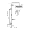 Душевая система WasserKRAFT серия A A188.163.155.WM Thermo белый