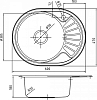 Кухонная мойка Iddis Suno SUN60SLi77, хром матовый