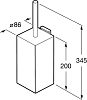 Настенный держатель для ёршика Roca Rubik 816851001