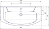 Раковина 105 см Sanflor Элеганс 105 Н0000000888