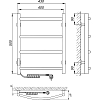 Электрический полотенцесушитель Laris Классик П4 400x500 L 73207640, хром