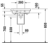 Полупьедестал для раковины Duravit 2 Nd Floor 0857160000