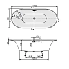 Акриловая ванна Villeroy & Boch Cetus UBQ190CEU7V-01 белый