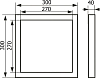 Настенный люк Evecs Ceramo D3030 30х30